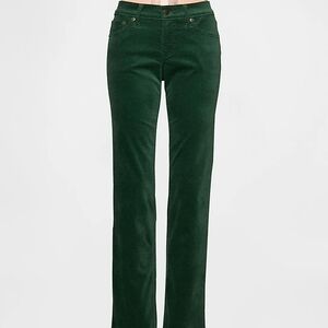 Low Rise Velvet '90s Slim Straight Pants